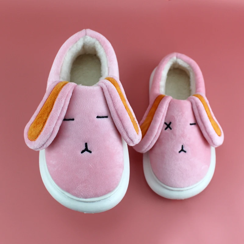 Ltofo-tênis infantil de pelúcia, sapatos lisos de desenho animado para bebês e crianças, eur27 28 30 31 32 33 34 35 36 37 38, inverno