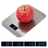 Household Kitchen scale 5Kg/10kg 1g Food Diet Postal Scales balance Measuring tool Slim LCD Digital Electronic Weighing scale