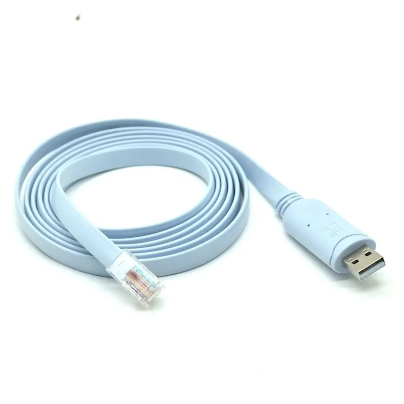 Pl2303ra USB Rs232 to RJ45 Console Cable for Cisco H3C HP Arba Huawei Fortinet Router Ftdi USB Console Cable Extension Line 1.5M