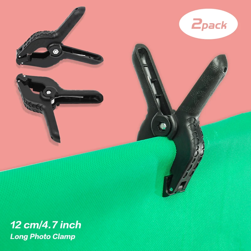SH 12pcs nuova Clip di supporto per supporto a molla per fondale in plastica resistente di alta qualità per piastra di sfondo per fotografia