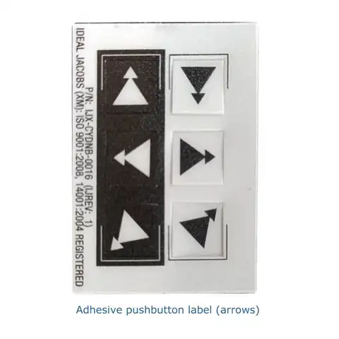 Wireless  industrial crane radio remote control keypad push buttons self-adhesive dual speed or single speed labels  with arrows