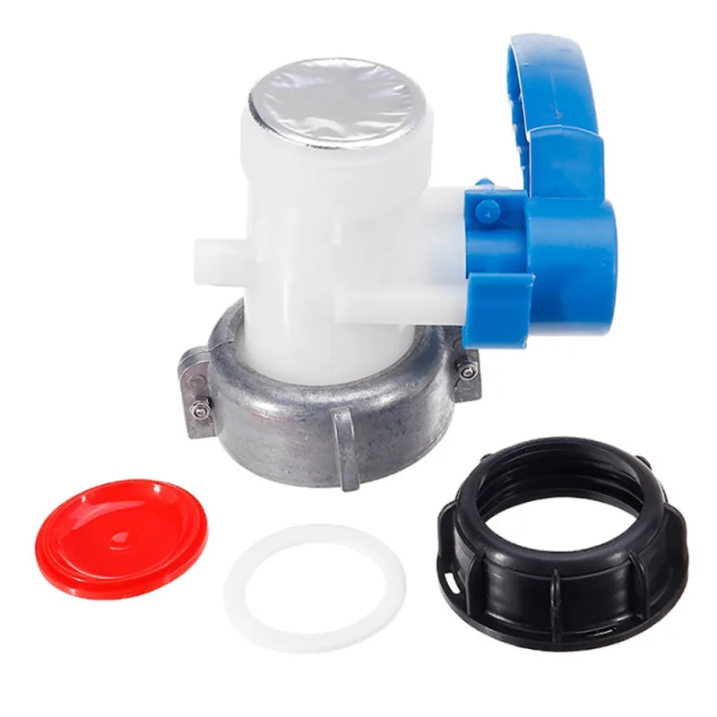 Adattatore serbatoio IBC 1000L DN50 62/75Mm litro 62Mm per esportare maschio 2 pollici valvola a farfalla interruttore accessori strumenti attrezzi da giardinaggio