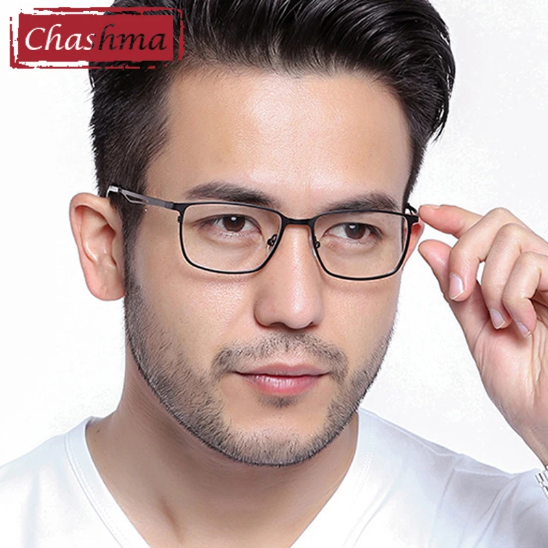 Chashma Prescription Glasses Gentlemen Eyewear Eyeglasses Frames for Progressive RX Lenses Optical Men Gafas Ultra Light Crystal