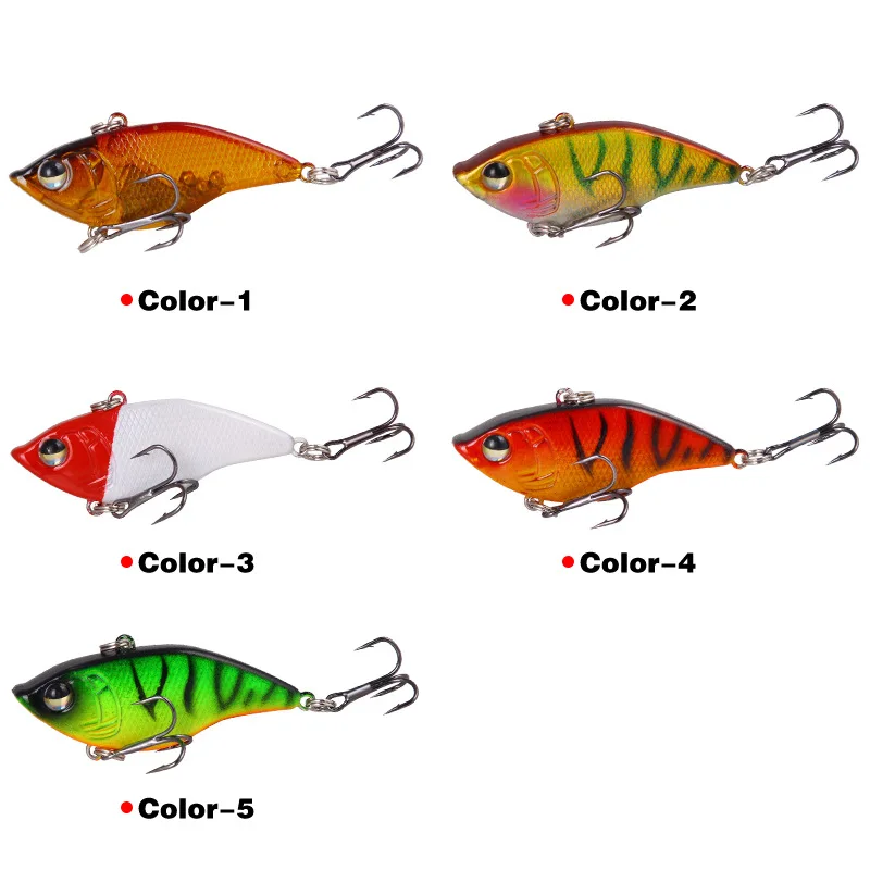 1pcs VIB 15g 5.5cm Fishing Lures VIB Hard Bait Crank Bait Artificiais Fishing Wobbler For All Water Levels Bass Fishing Tackle