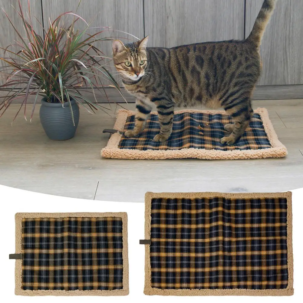 Pet Dog Cat Electric Heating Pad Winter Warm Carpet For Animals Waterproof Warming Mat Carpet Heated Pads Non-slip Pet Mattress