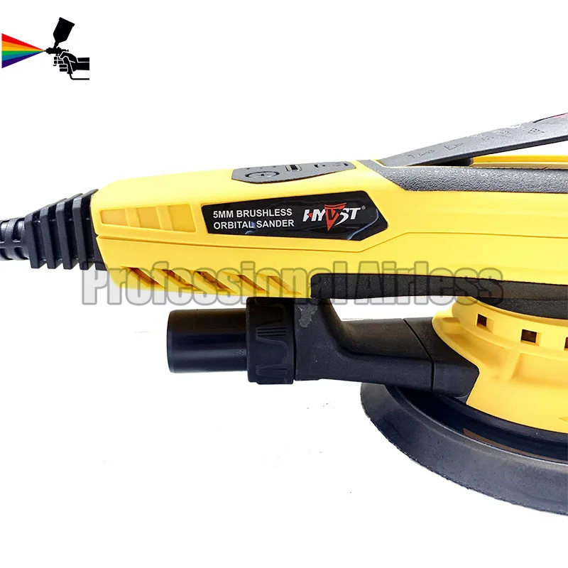 Imagem -04 - Hyvst-elétrica Multifunções Máquina de Moagem de Parede Orbital Motor Vacuum Cabeça Putty para Polidor de Carro Madeira Cantos Lixadeira 6