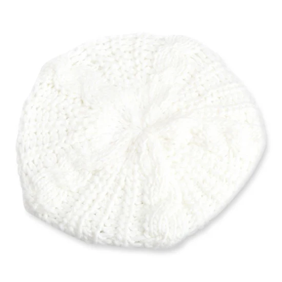 Boina trenzada holgada de lana para mujer, gorro de punto para invierno cálido, gorro de esquí para niña coreana, Boina de flor de cáñamo retorcida,