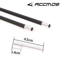 12pcs/lot Arrow Aluminium long Insert Fit for ID 5.2mm OD6.3/6.8/7.1mm Carbon Fiberglass Arrows Shaft Archery DIY For Hunting
