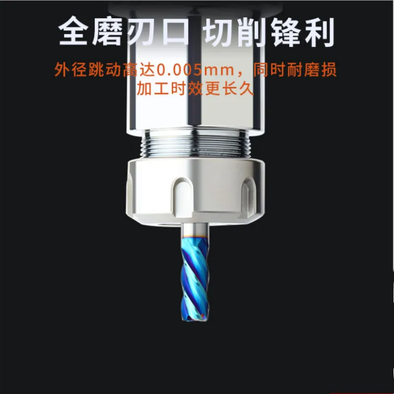 HRC60 fresa plana de carburo de 4 flauta, fresa de extremo de carburo de tungsteno, herramientas CNC, Fresa, Metal, acero, Frez, enrutador, broca, fresado