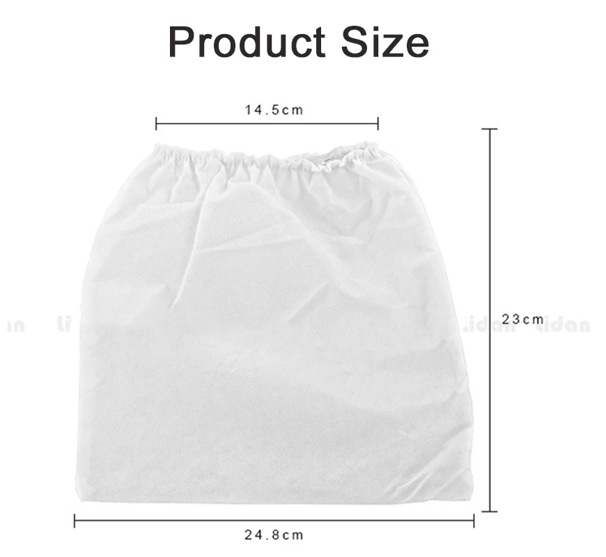 10 Pieces of Nail Art Vacuum Cleaner Bag Nail Dust Collector Bag Nail Dust Collection Bag Replacement Storage Bag Nail Art Equip