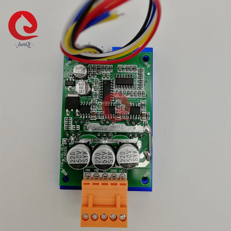 12V 24V 36V 500W DC 15A JYQD_V6.3E2 function demo board for sensorless motor, motor control board with heatsink connector wires