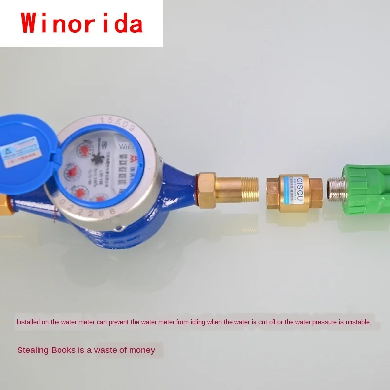 Copper 1/2IN  Discrete Check Valve Spring Check Valve 3/4IN 1 Inch Thread Horizontal Check Valve