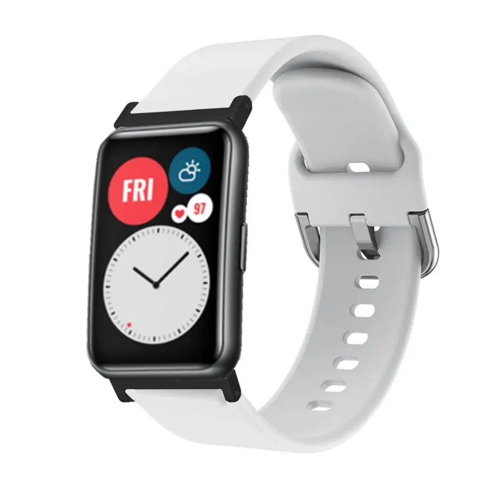 لهواوي ساعة صالح ملون سيليكون موضة الرياضة حزام لهواوي صالح ساعة ذكية سوار معصمه حزام ساعة اكسسوارات