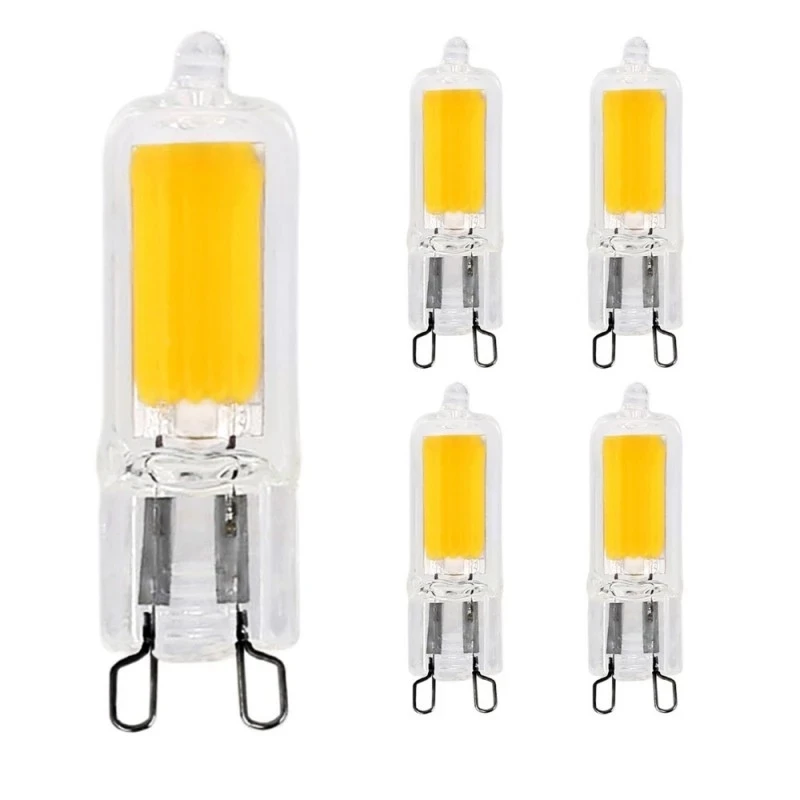 

10pcs Mini G9 glass LED 7W 9W 12W 15W Lampada Corn Light Bulb 220V 240V COB SMD Dimmable LED Lamp Chandelier Replace Halogen