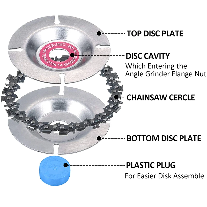 4 Inch Wood Carving Disc Chain Grinder Carving for Use With 4\