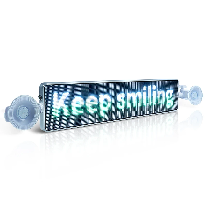 Bluetooth programmable car LED display 12V mobile phone APP control car back window LED screen truck scrolling LED message sign