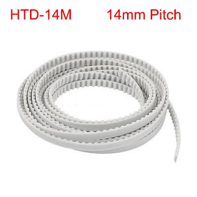 

HTD 14M 40mm 45mm 50mm 55mm 60mm Width 14mm Pitch Open Loop End PU Polyurethane Steel Wire Cogged Linear Synchronous Timing Belt