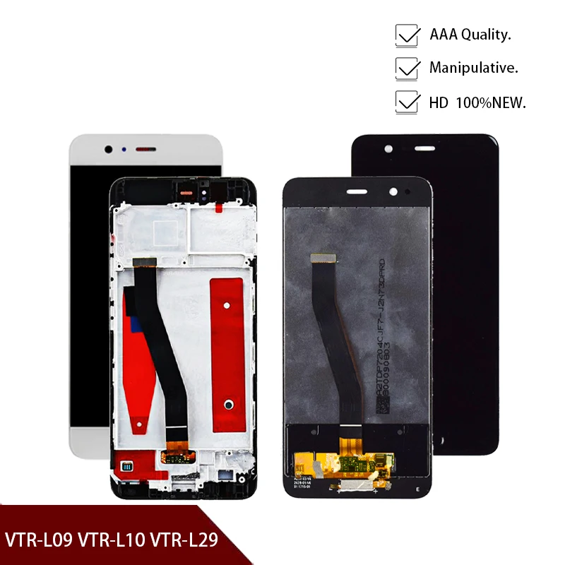 

For Huawei P10 LCD Display Touch Screen Digitizer Assembly With Frame Replacement VTR-L09 VTR-L10 VTR-L29 For Huawei P10 LCD