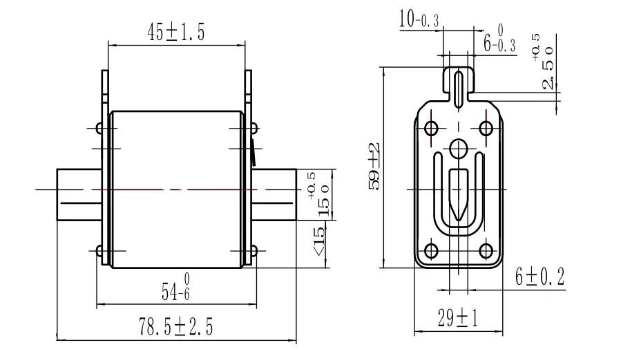 RT302-00 Series DC Protection Blade Fuse  SINOFUSE