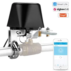 Tuya Smart Life Zigbee Faucet Water Gas Valve Switch Wireless Controller Pipe Robot Voice Control Support Alexa Google Home DIY