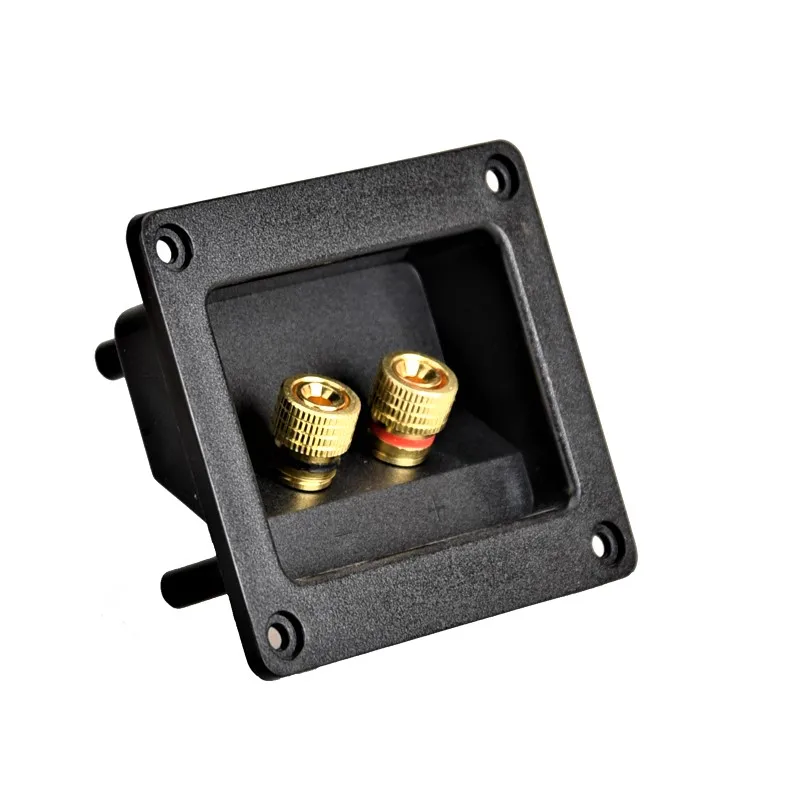 HIFIDIY LIVE speaker junction Box Speakers Terminal Box Shell 2 copper Binding Post (Install Hole 75x55mm)Wire Cable Connector