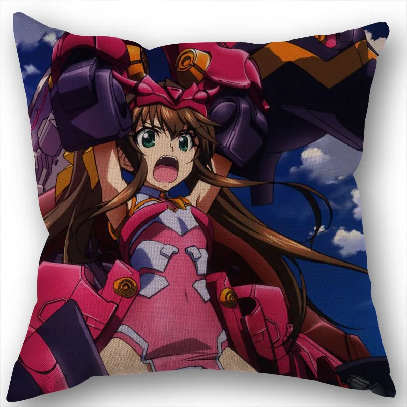 Custom Infinite Stratos Pillowcase Wedding Decorative Cotton Linen Pillow Case For Home Pillow Cover 45X45(One Sides)