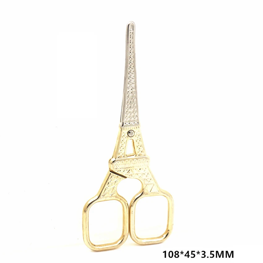 Stainless Steel European Vintage Eiffel Tower Shape Scissors Tailor Shears DIY Tools for Sewing and Needlework tijeras eiffel