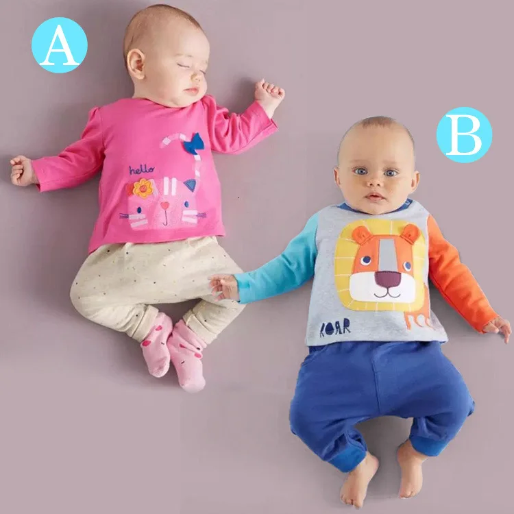 

2021 New Carton Baby Boy Clothes Set Baby T-shirt And Pants Newborn Baby Clothes Infant Kid Clothing Toddler Clothes Sets