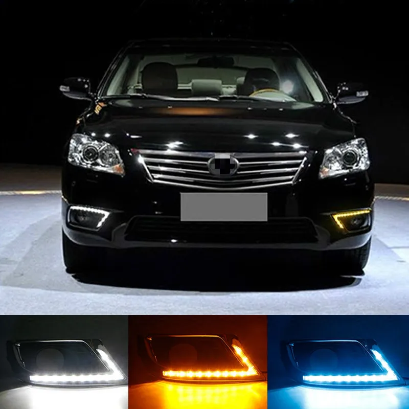 Led Drl For Toyota Camry 2009 2010 2011 drl Daytime Running Light Front Bumper Driving Fog Lamp Daylight Headlight Accessories