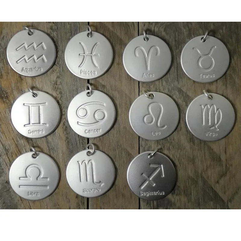 Custom Geometrie Rectangle Necklace Personalized Engrave Zodiac Nameplete Necklaces Pendant Best Friend Birthday Customized Gift