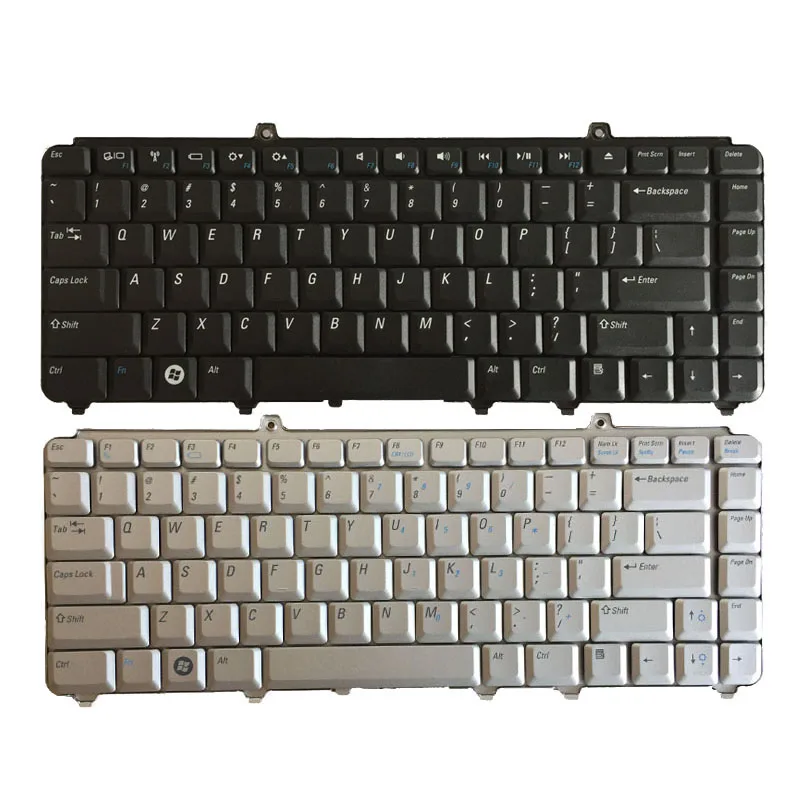 US laptop Keyboard for Dell inspiron 1420 1520 1521 1525 NK750 R1-5-B08 PP29L  XPS M1530 XPS M1330 US Silver and black