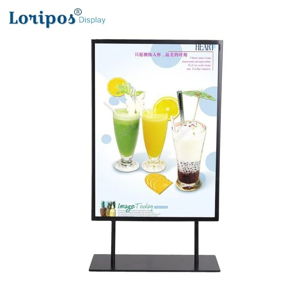 

Metal Tableboard Desktop Poster Rack Billboard Double Sided Menu Stand Desk Sign Holder Advertising Banner Stand Label Holder