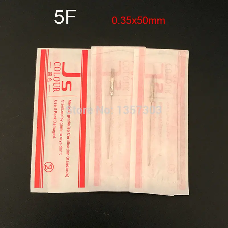 5F (needles + tips each 50pcs ) Promotional Professional Permanent Makeup Machine Needles With Tips Caps