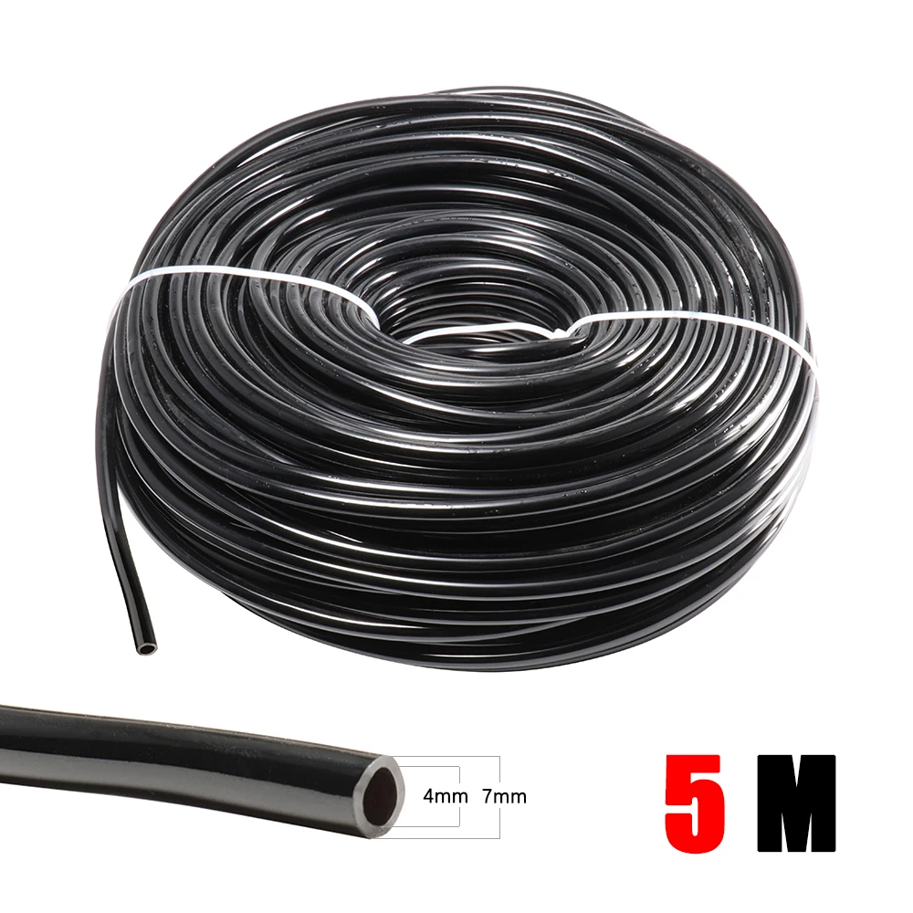Tuin Watering 4/7mm Slang PVC Micro Irrigatie Pijp 1/4 ''Slang Irrigatie Drip Systeem Sprinkler buis voor Kas Bonsai - afbeelding 1