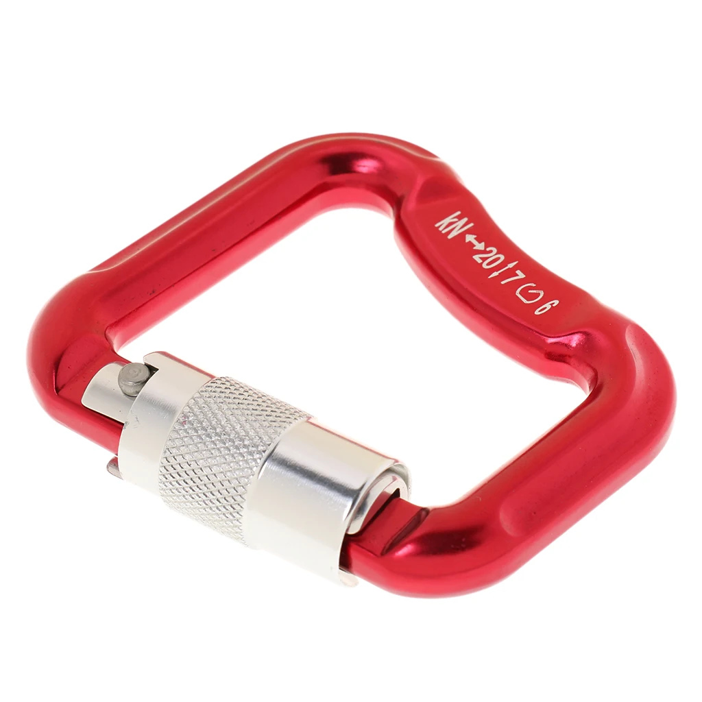 20KN Aluminum Alloy Self-locking Carabiner for Paraglider, Rock Climbing,