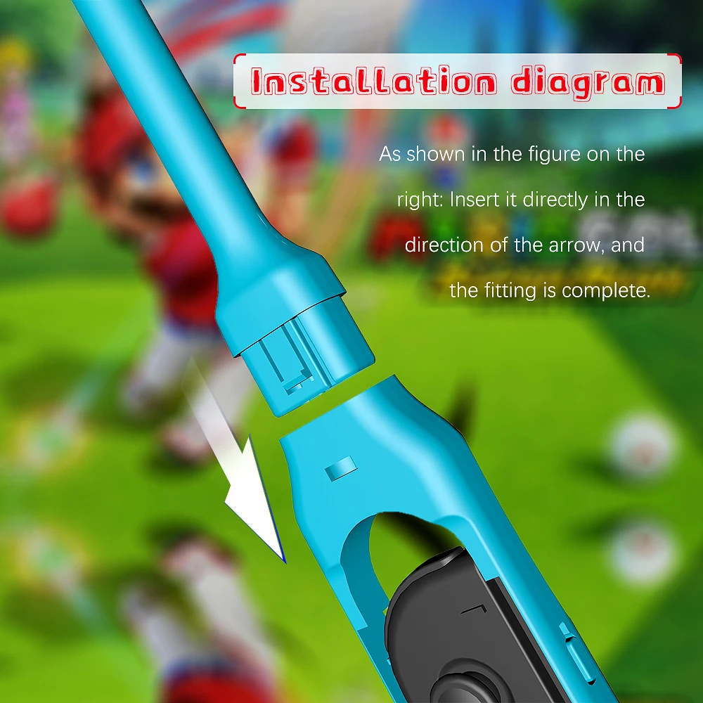 Mando a distancia para Nintendo Switch, 2 uds., rojo, azul, desmontable, para juegos de Golf