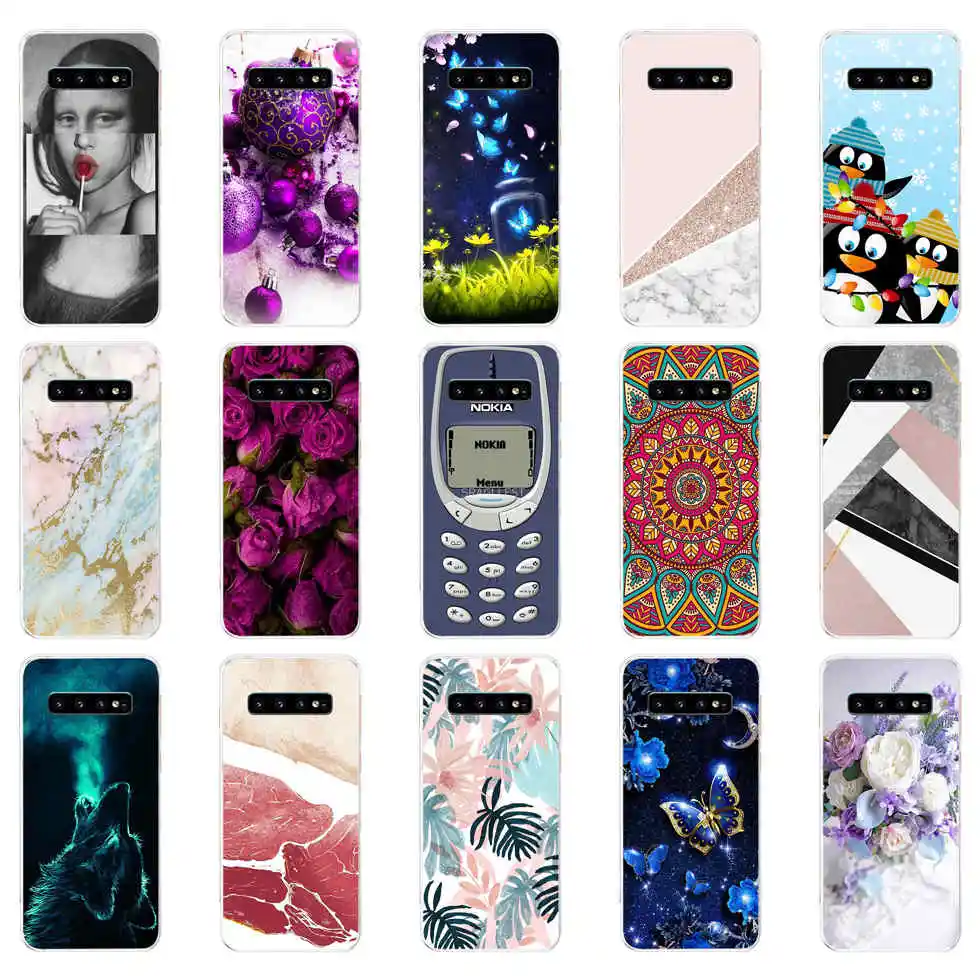 For Samsung Galaxy S10 Case S10 Plus Case funny Silicon TPU Cover Phone S10 E liteCase On For Samsung S10 Plus G975F  SM-G973F