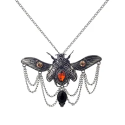Victorian Beetle Watch Clock Hand Gear Cog Steampunk Bib Statement Necklace