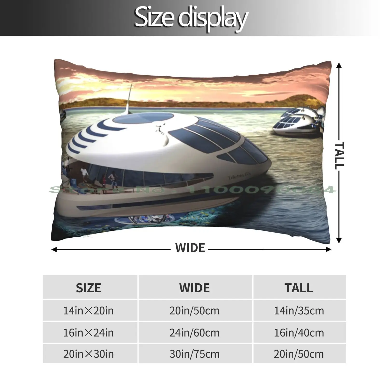 Prefab House-Trilobis 65-Semisubgeneration-Floating / Contemporary / Steel , Boat , Ship Pillow Case 20x30 50*75 Sofa Bedroom