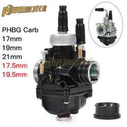 Motorcycle PHBG Racing Carburetor Accessories 17mm 19mm 21mm for Yamaha Puch ATV BWS100  Black Carb 2 Stroke Fuel System Parts