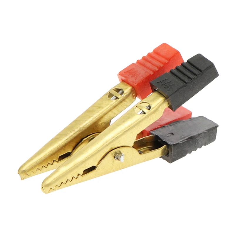 20A 46MM plastic handle test probe copper alligator clip battery clip connection socket plug for battery