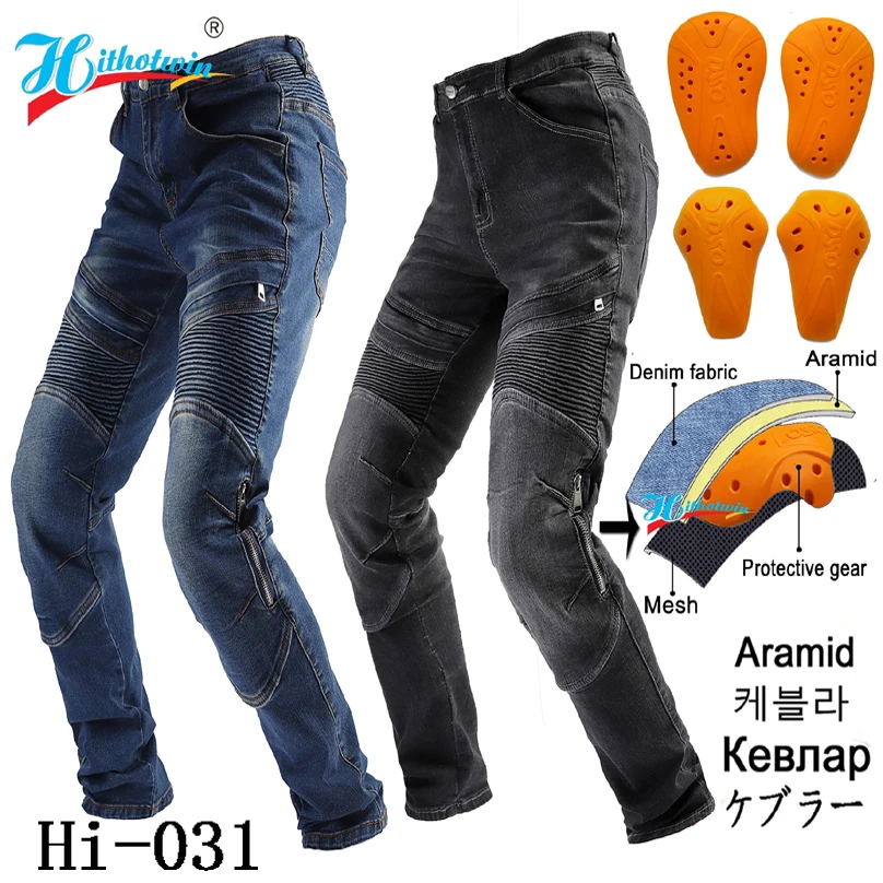 

New Design Motorcycle Pants Men Moto Jeans Protective Gear Riding Touring Motorbike Trousers 718 Motocross Pants with Prote