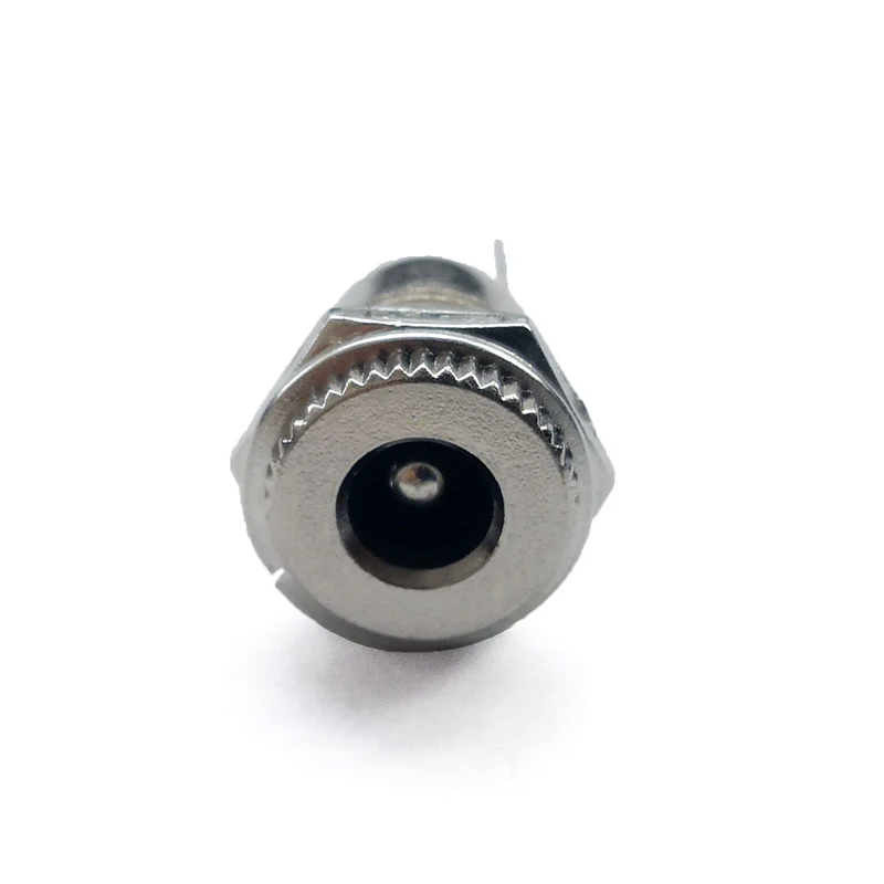 2pcs 5pce/LOT DC099 5.5 mm x 2.1mm DC Power Jack Socket Female Panel Mount Connector Metal Open Hole 11MM 5.5*2.1 5.5*2.5