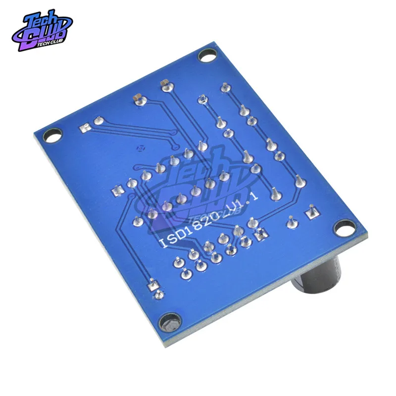 3 ~ 5V ISD1820 modulo di registrazione e riproduzione della scheda audio/vocale versione PCB blu modulo di registrazione del suono del microfono di bordo