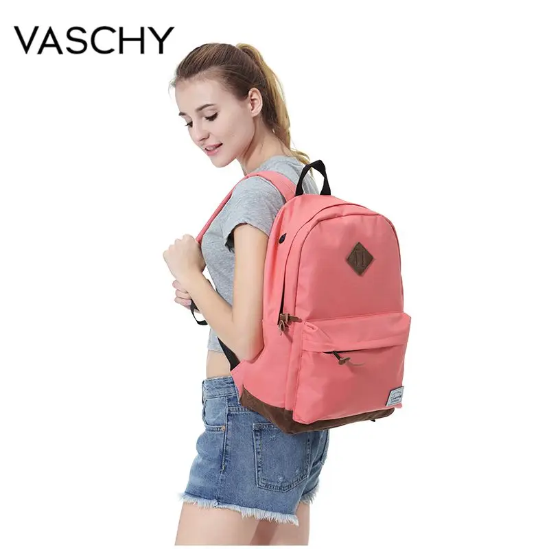 Imagem -05 - Polegada Portátil para Adolescente Mochila de Escola para Homens e Mulheres Vaschy Unisex Clássico Resistente à Água 15.6