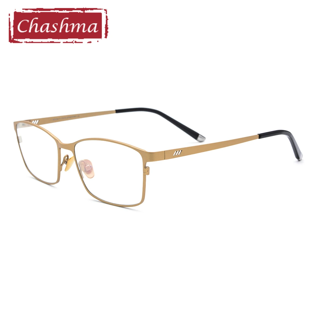 

Pure Titanium Men Prescription Glasses Gold lunette de vue homme monturas de lentes hombre eye frames men