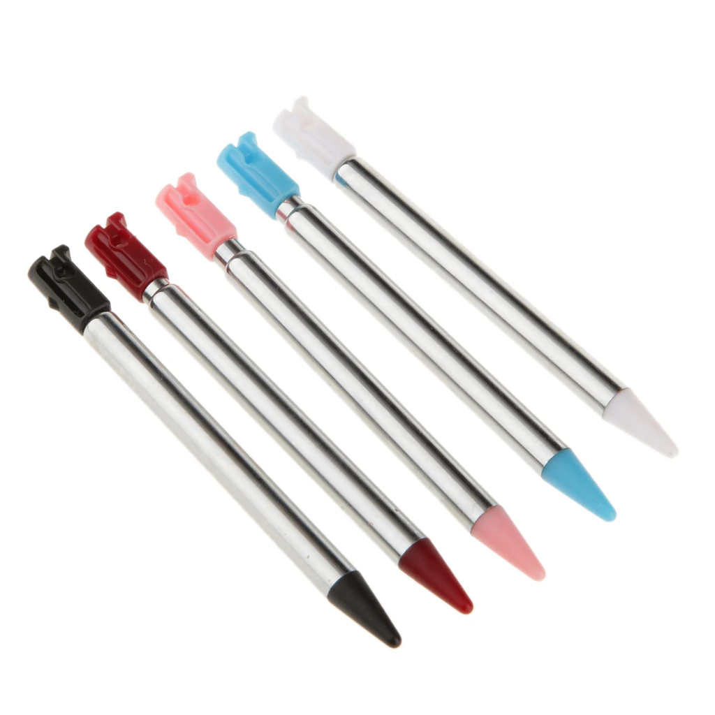 Caneta retrátil de metal para nintendo 3ds, pacote com 10