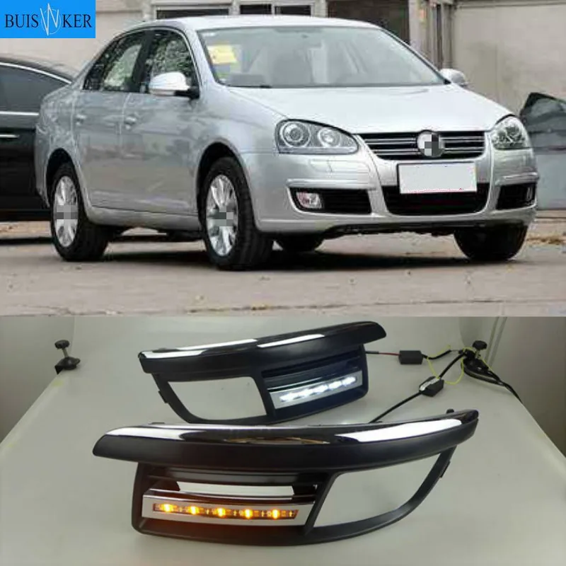 

2x car-specific for VW Jetta MK5 Sagitar 2009 2010 2011 LED DRL daytime running lights Fog Lamp Cover Frame