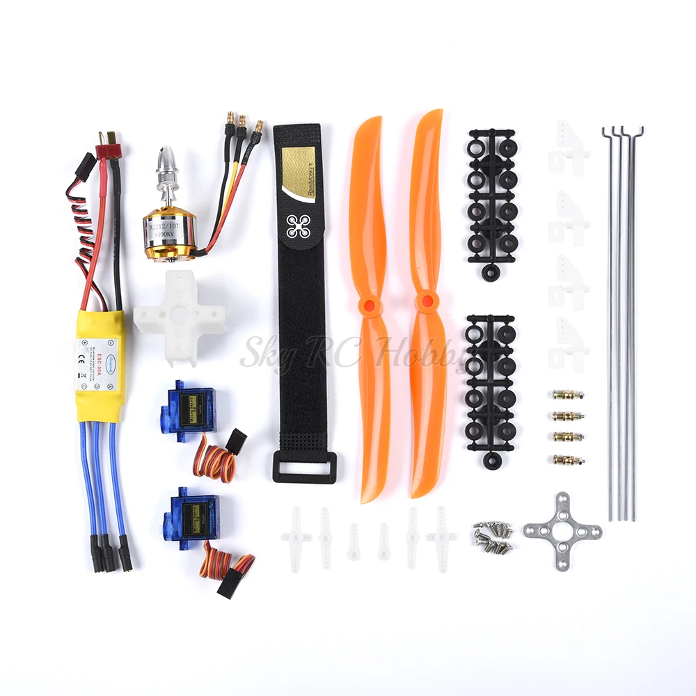 A2212 2212 1400KV Brushless Motor + 30A / 40A ESC + SG90 Servo 8060 Propeller + Push Rod / Servo Angle Adjuster For RC Wing SU27