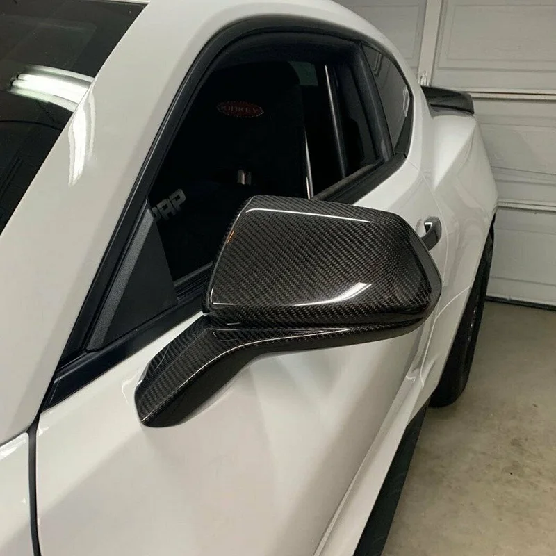 Fit For 2016-2021 Chevy Camaro SS RS ZL1 Real Carbon Fiber Mirror Covers Caps Overlay (Direct Add-On)